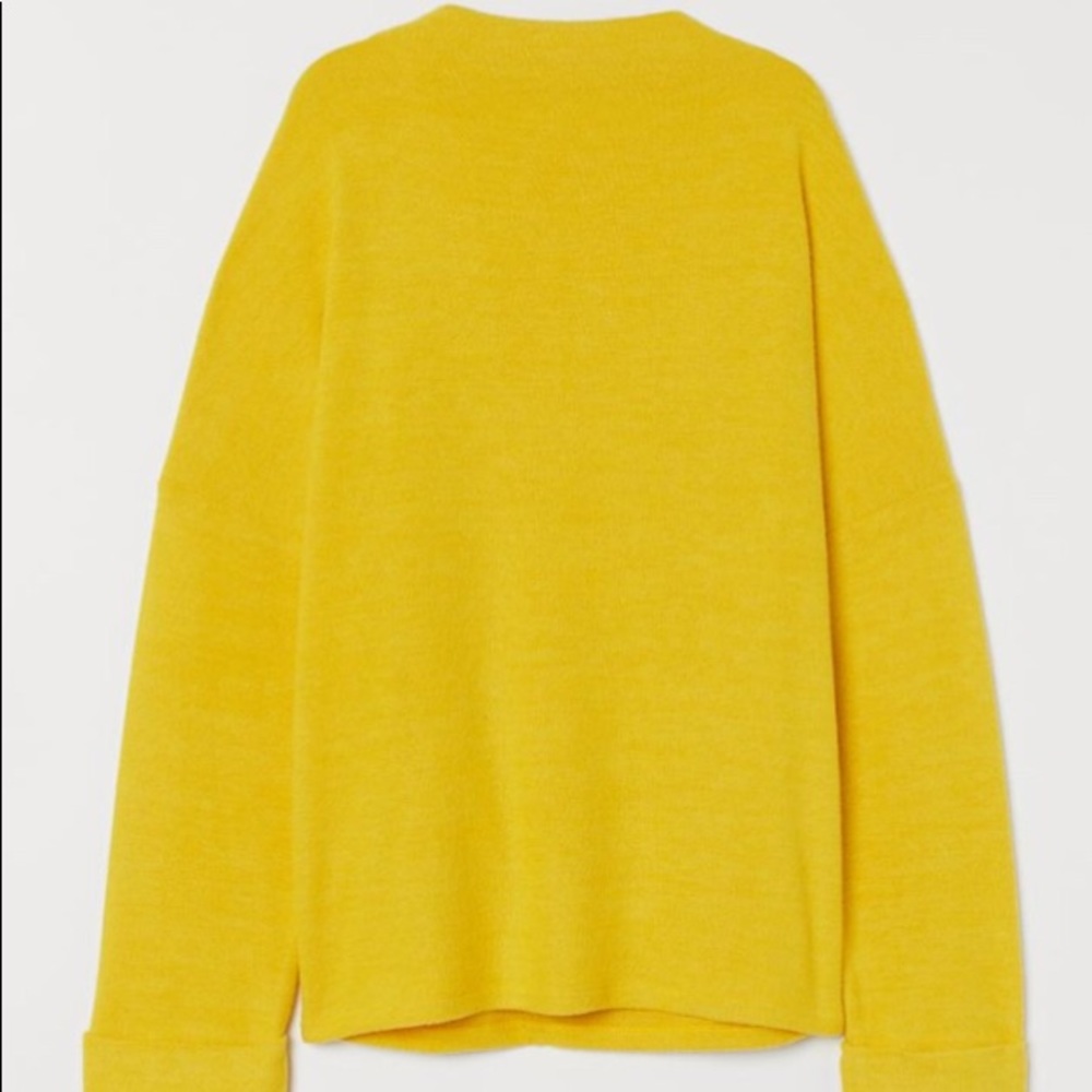 Yellow Fine-Knit Top H&M